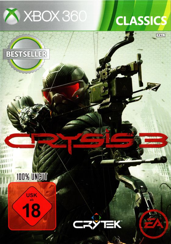 Crysis 3 box art for Xbox 360